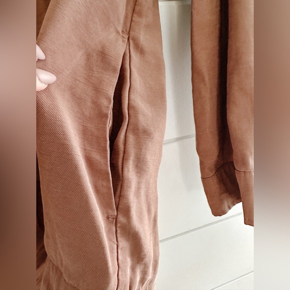 Dynamite Button Down Shacket - Light Rust - Size: Large - Picture 6 of 9